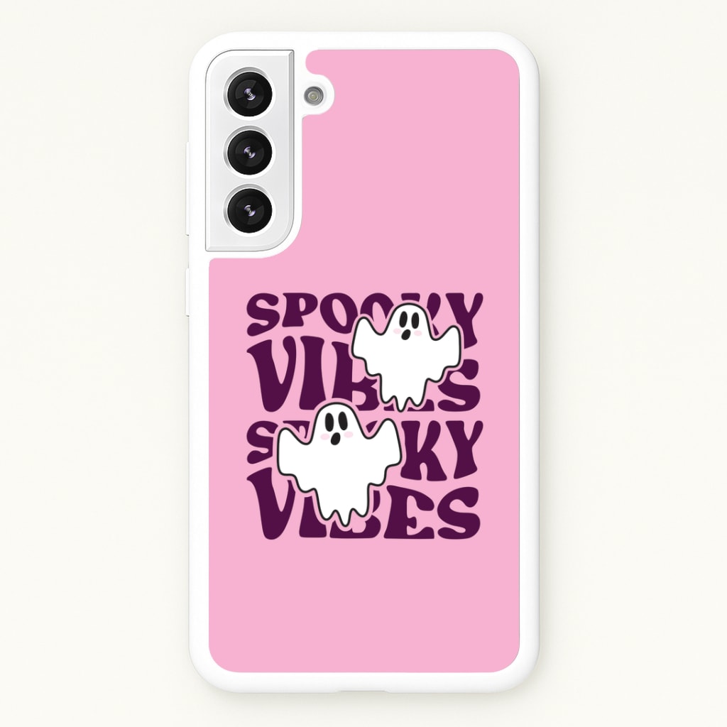 Spooky Vibes Pink Galaxy S21 Case