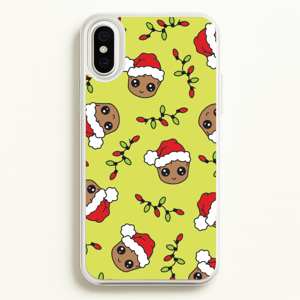 Christmas Tree Hero Pattern iPhone XS Max Case