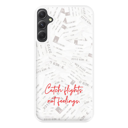 Catch Flights Not Feelings Collage Galaxy A54 Case
