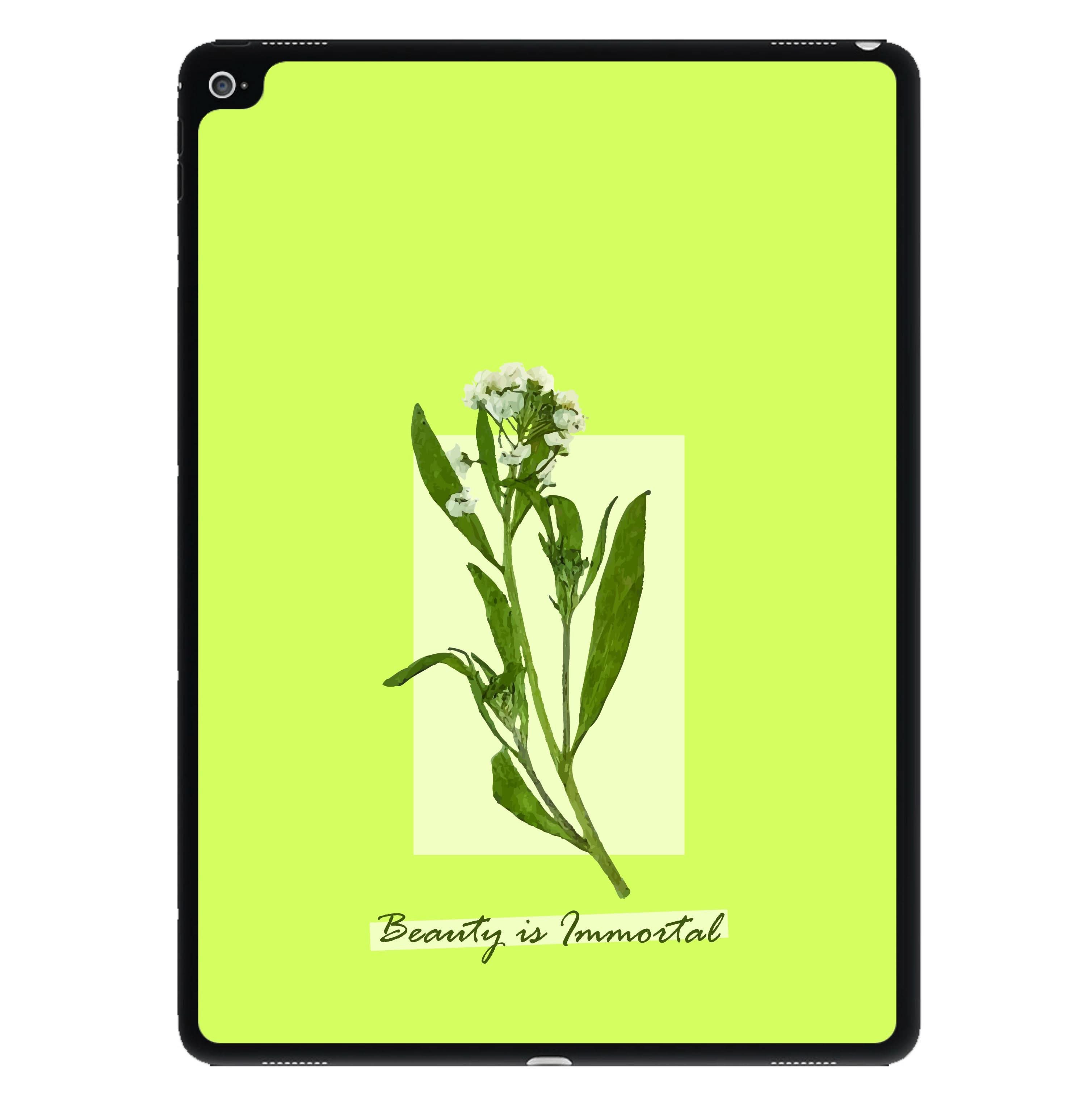 Beauty Is Immortal Press Flower iPad Case