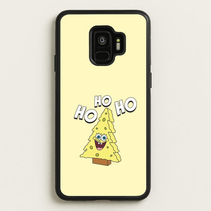 Christmas Tree Cartoon Sponge Galaxy S9 Case