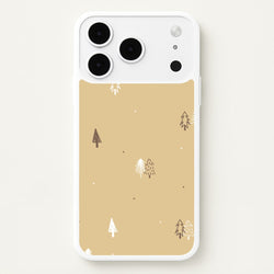 Minimal Christmas Trees Pattern iPhone 17 Pro Max Case