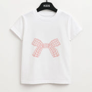 The Gingham Bow Kids T-Shirt 1