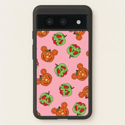Pumpkin Mouse And Poison Apple Pattern Google Pixel 8a Case
