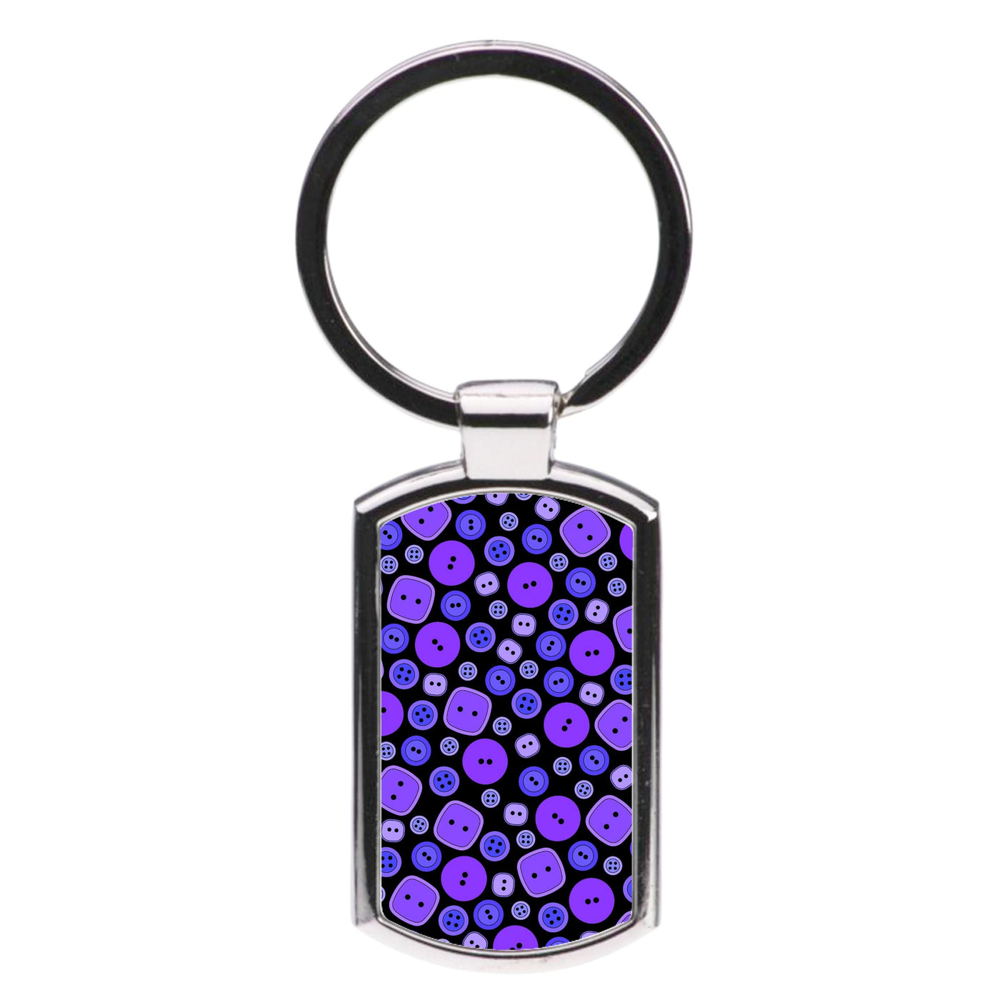 Button Pattern Luxury Keyring