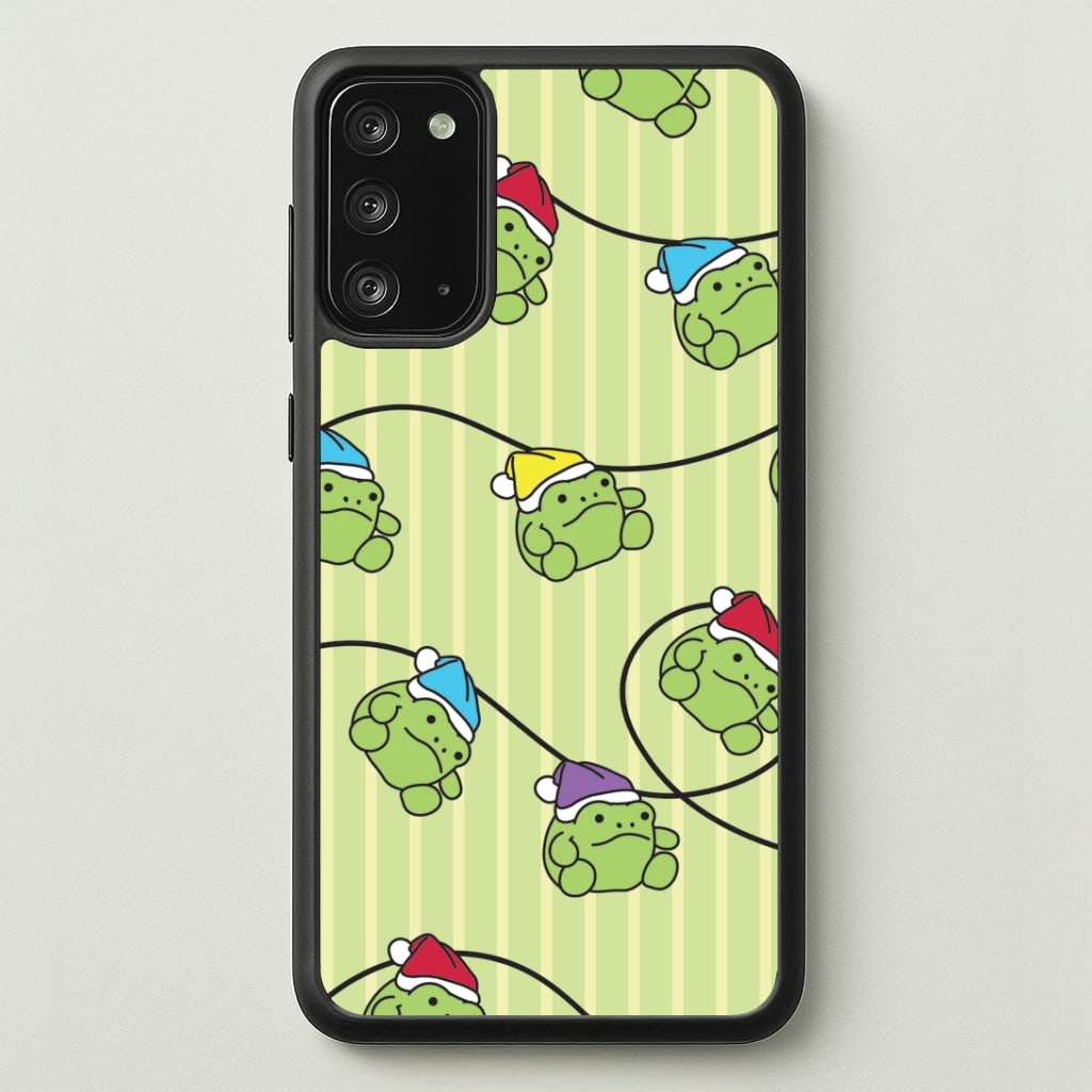 Christmas Frog Plush Fairylights Pattern Galaxy Note 20 Case