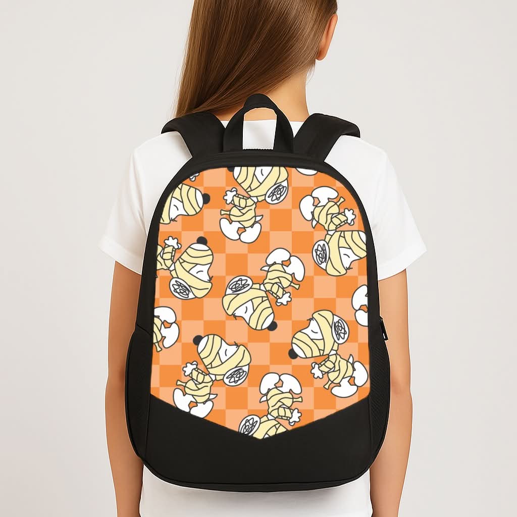 Mummy Cartoon Beagle Pattern School Bag