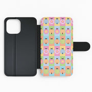Cartoon Ladybugs Colourful Pattern Flip / Wallet Phone Case 2