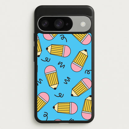 Pencils And Scribbles Pattern Google Pixel 10 / 10 Pro Case