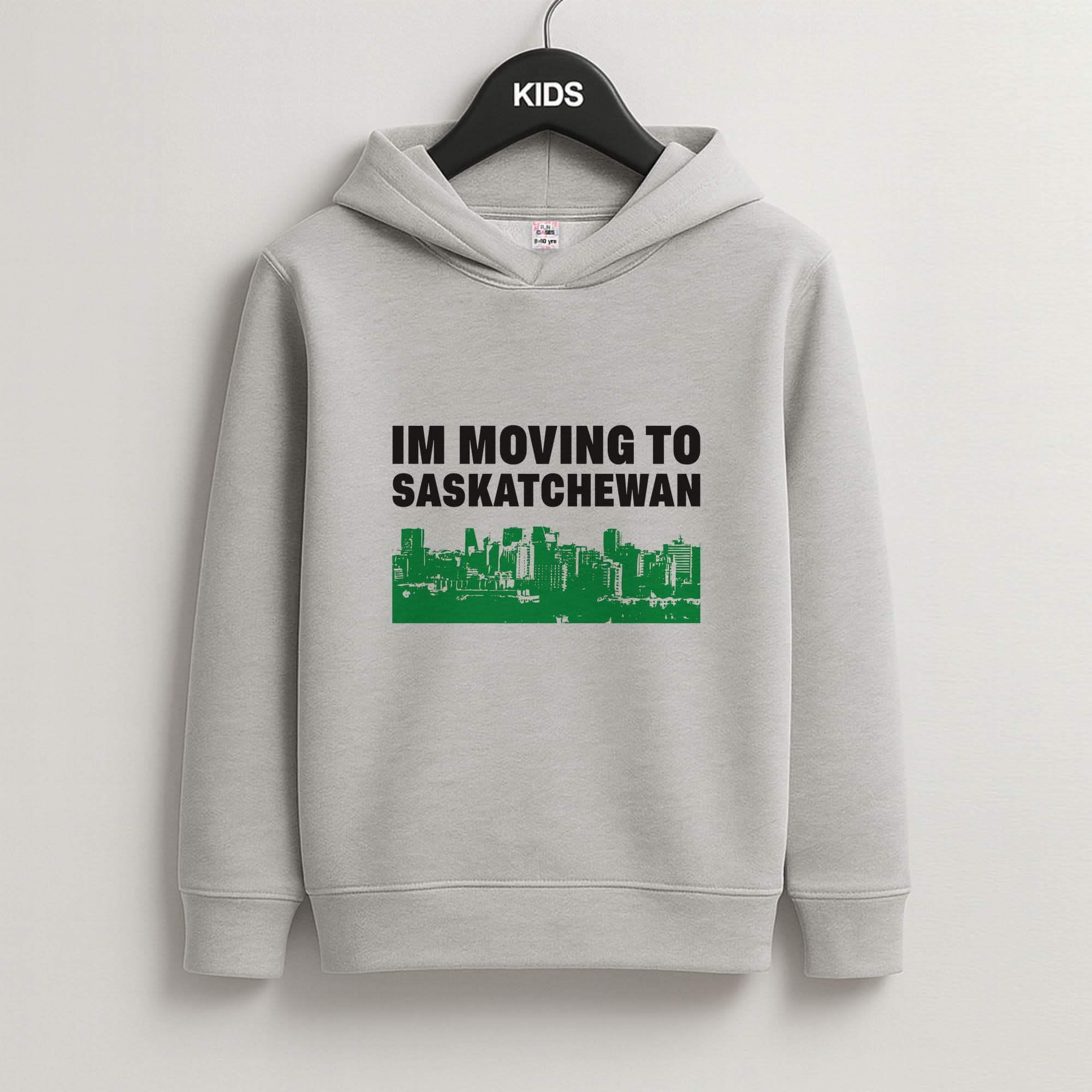 I'm Moving To Grey Kids Hoodie