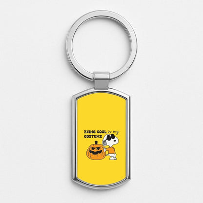Being Cool Is My Costume Silver Metal Keyring