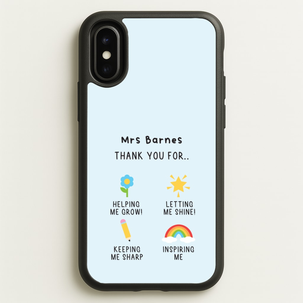 Thank You For Helping Me iPhone X / XS Case