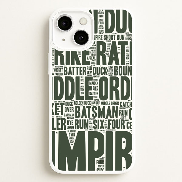 Cricket Wordscape iPhone 13 Mini Case