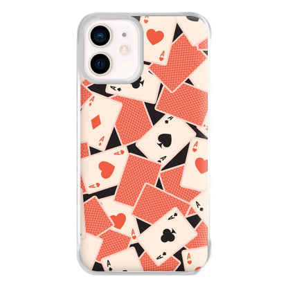 Playing Cards Collage Pattern iPhone 12 Mini Case