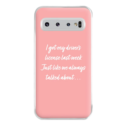 Drivers License Lyrics - Olivia TikTok Phone Case