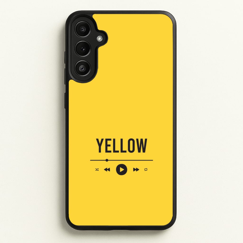 Yellow Music Player Galaxy A36 Case