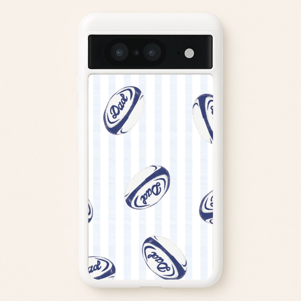 Dad Rugby Ball Pattern Google Pixel 8 Case
