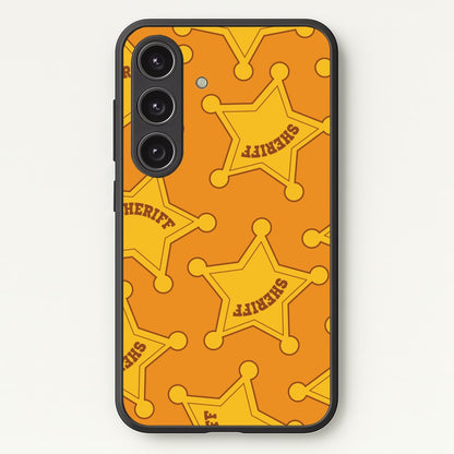 Sheriff Badge Pattern Galaxy S24 Case