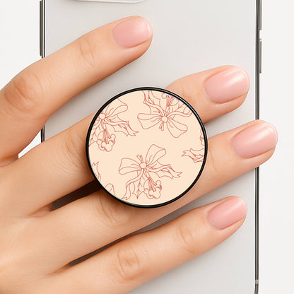 Cartoon Mouse Holly Pattern Phone Grip