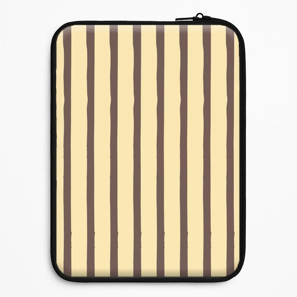 Vanilla & Chocolate Stripes Universal Laptop Sleeve
