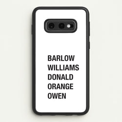 Take Band Members Names Galaxy S10e Case