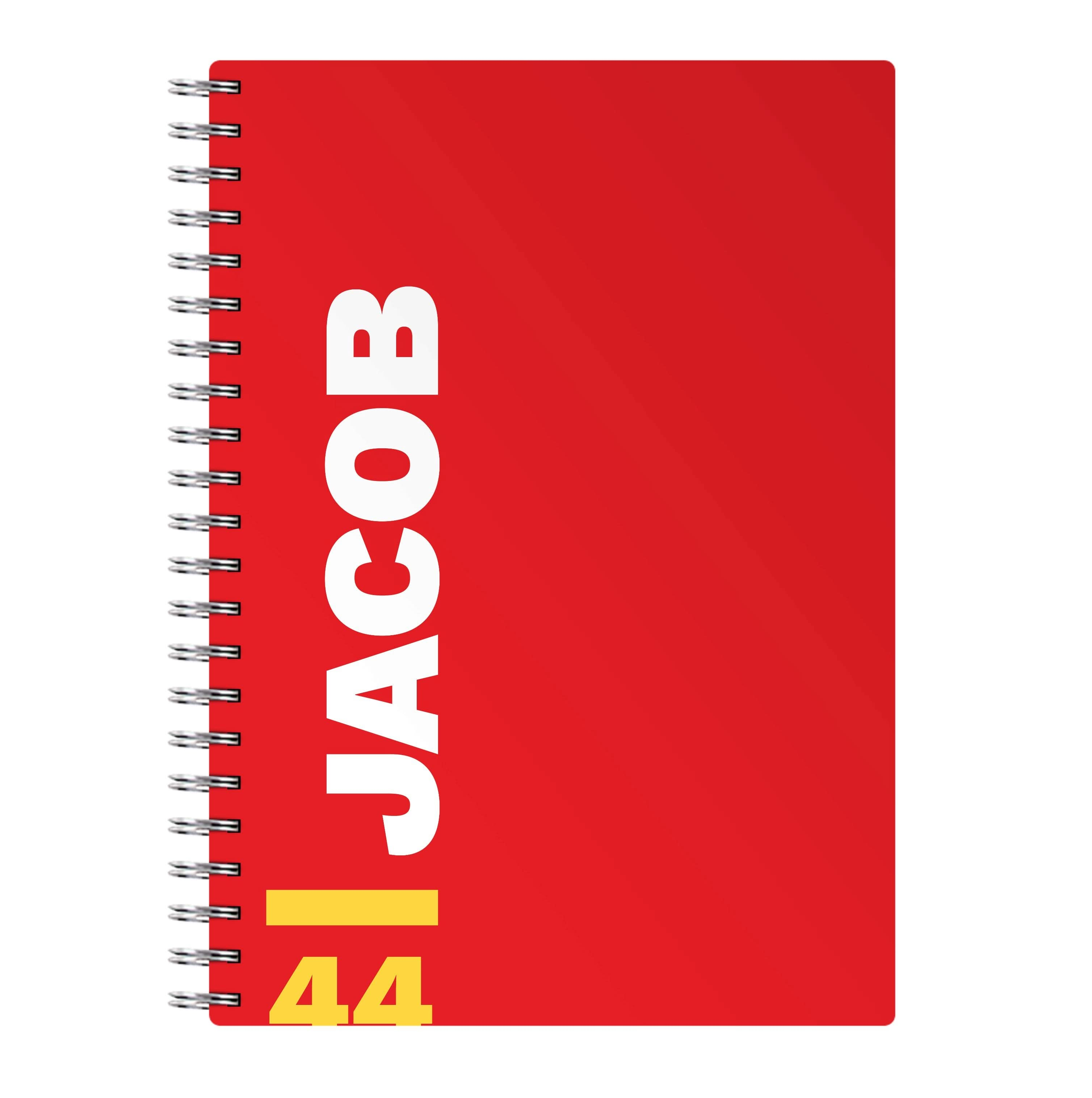 Personalised F1 Driver Red Notebook