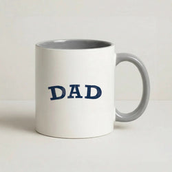DAD Letters Grey Mug