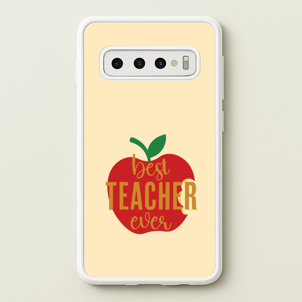 Apple Best Teacher Ever Galaxy S10 Plus Case