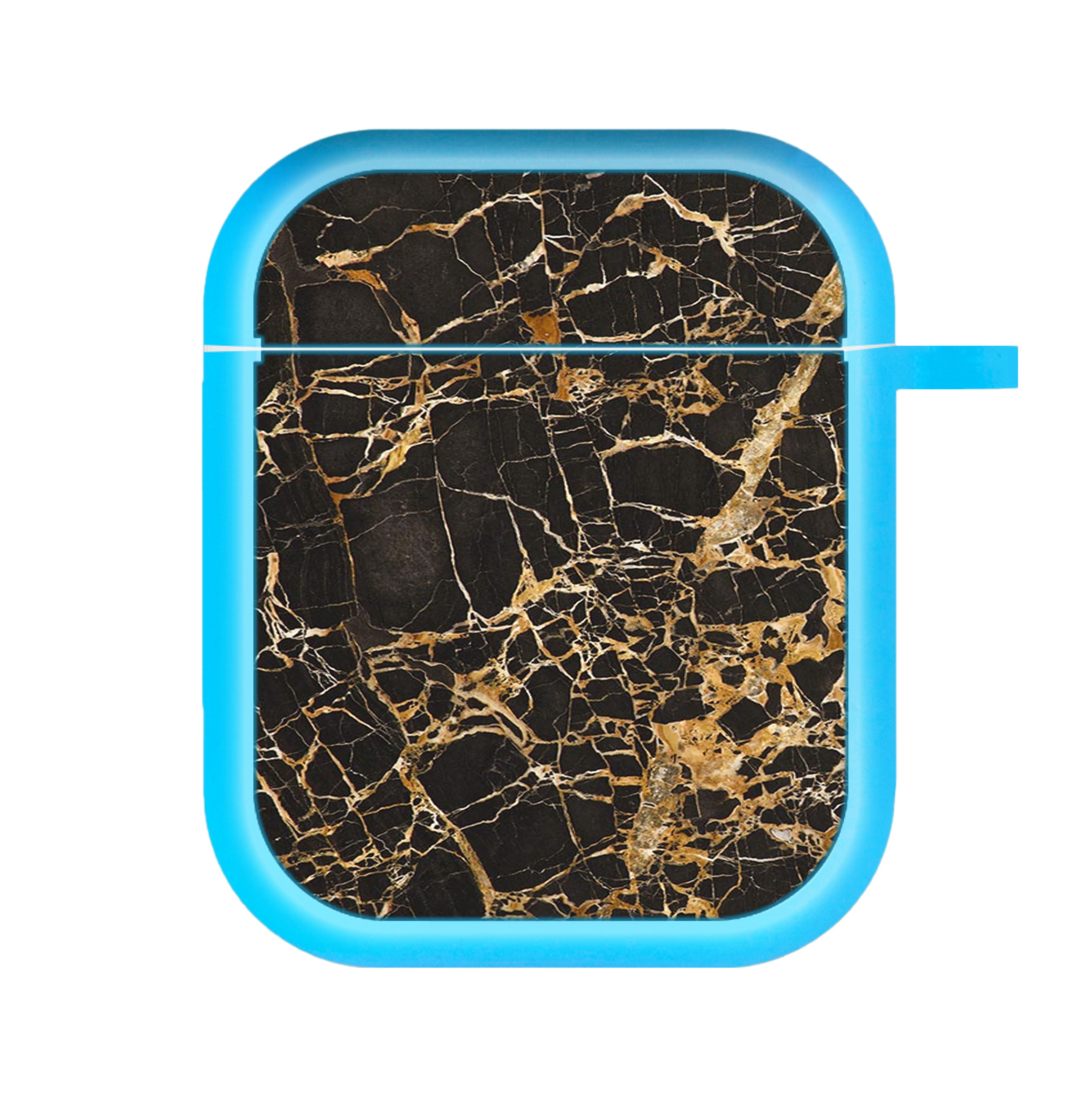 Black & Gold Marble Pattern AirPods Case