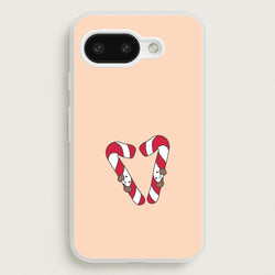 Christmas Candycane Plushies Google Pixel 9a Case