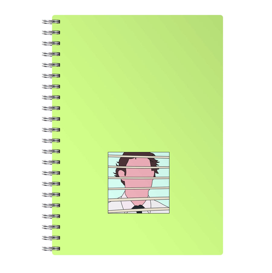Jim Through The Blinds - The Office Notebook