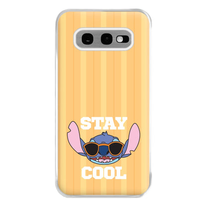 Stay Cool Blue Alien Galaxy S10e Case