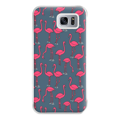 Basic Pink Flamingo Pattern Phone Case