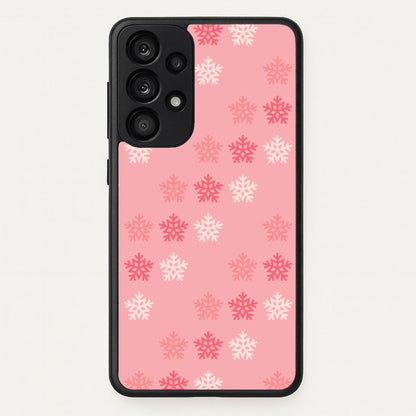 Red Slowflakes Christmas Pattern Galaxy A53 Case