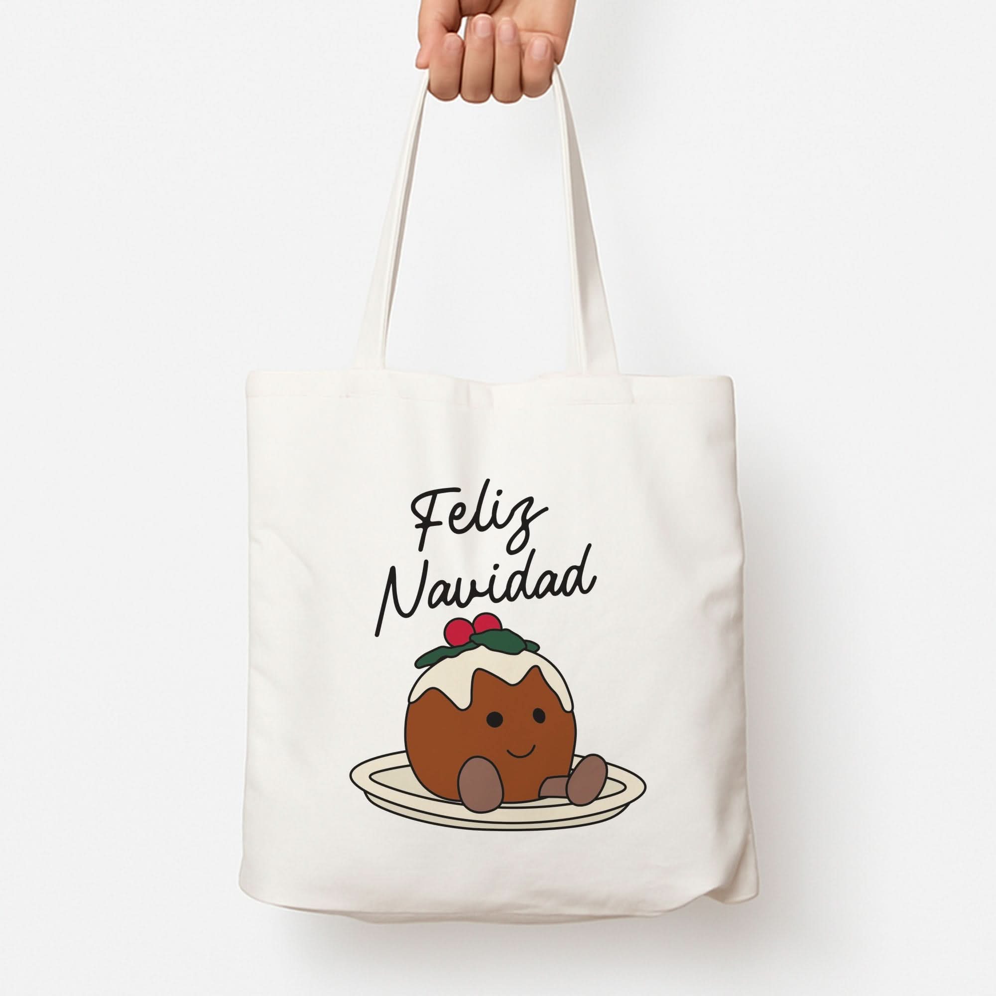 Christmas Pudding Plush Tote Bag