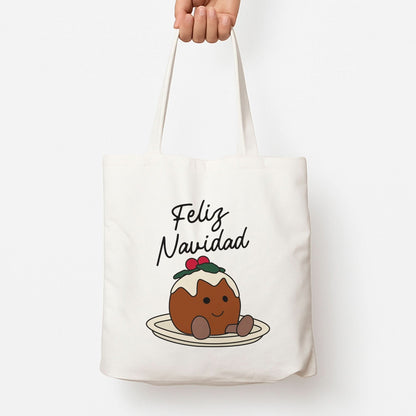 Christmas Pudding Plush Tote Bag