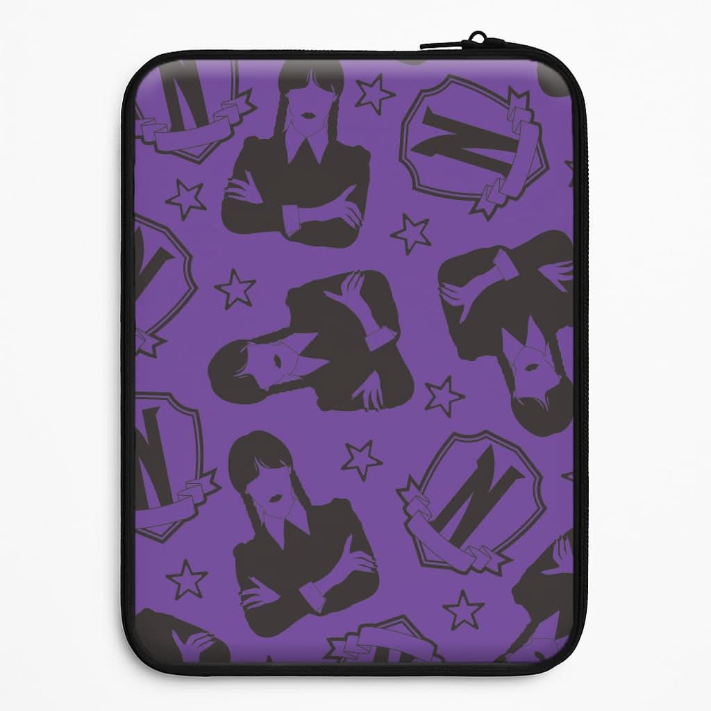 Wednesday Pattern Laptop Sleeve