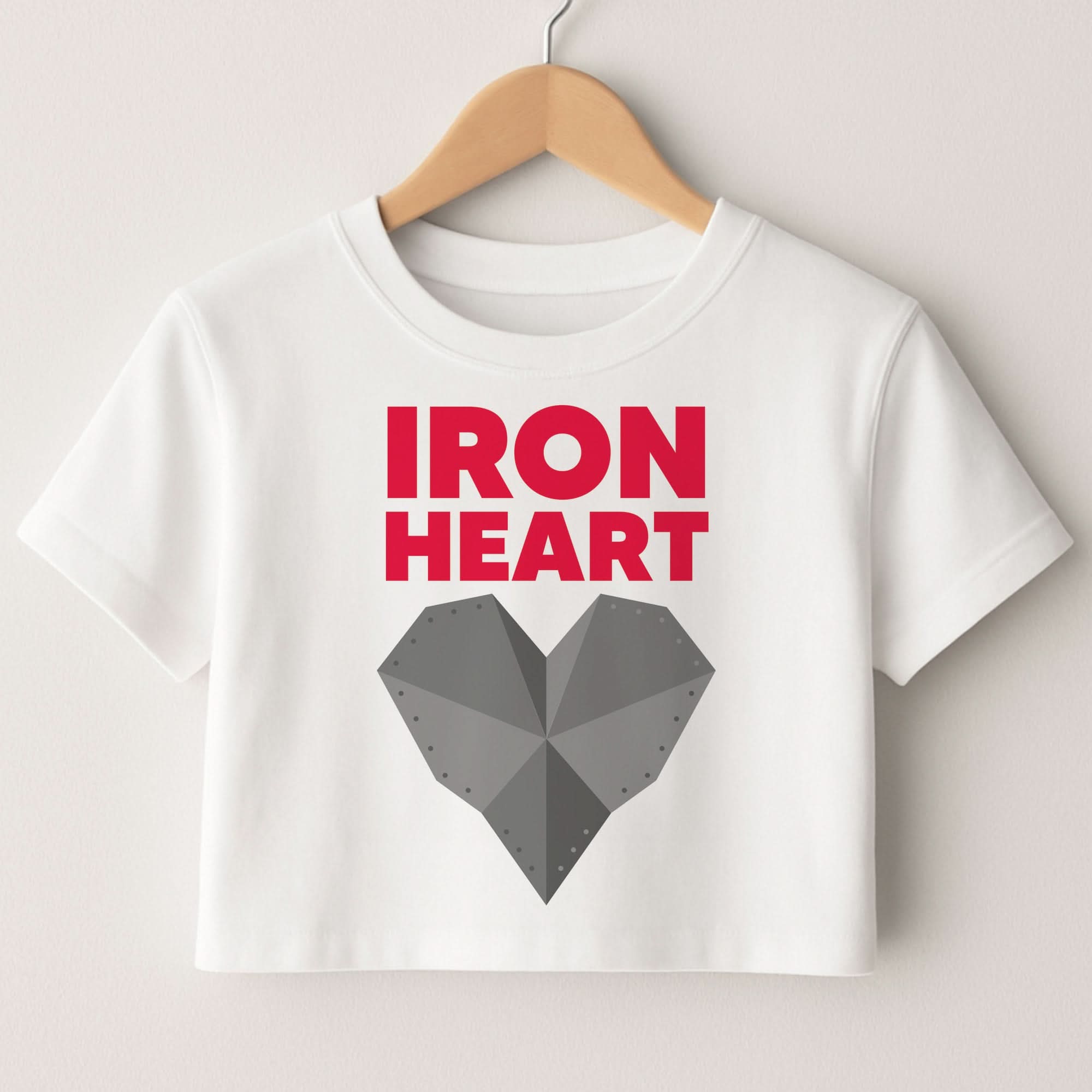 Metal Heart Crop top