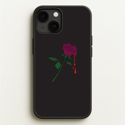 Dark Pink Rose iPhone 13 Mini Case