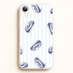 Dad Rugby Ball Pattern iPhone XR Case