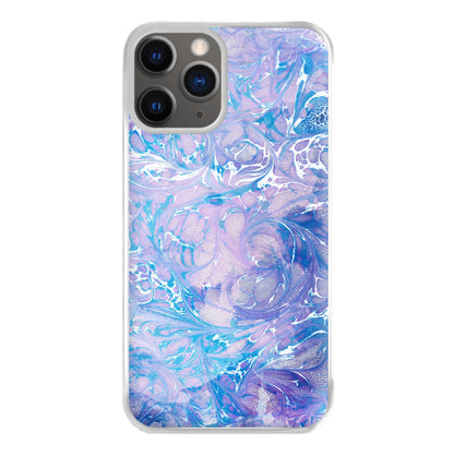 Sea Blue Swirly Marble Phone Case