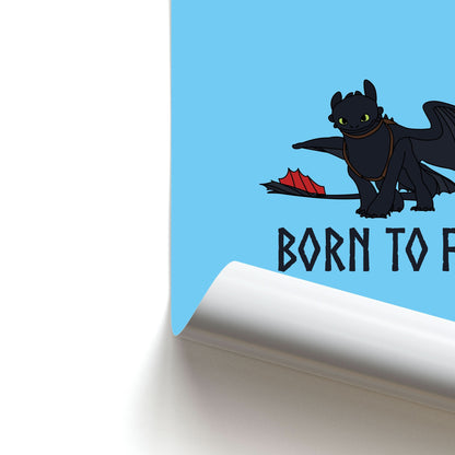 Dragon Born To Fly Poster