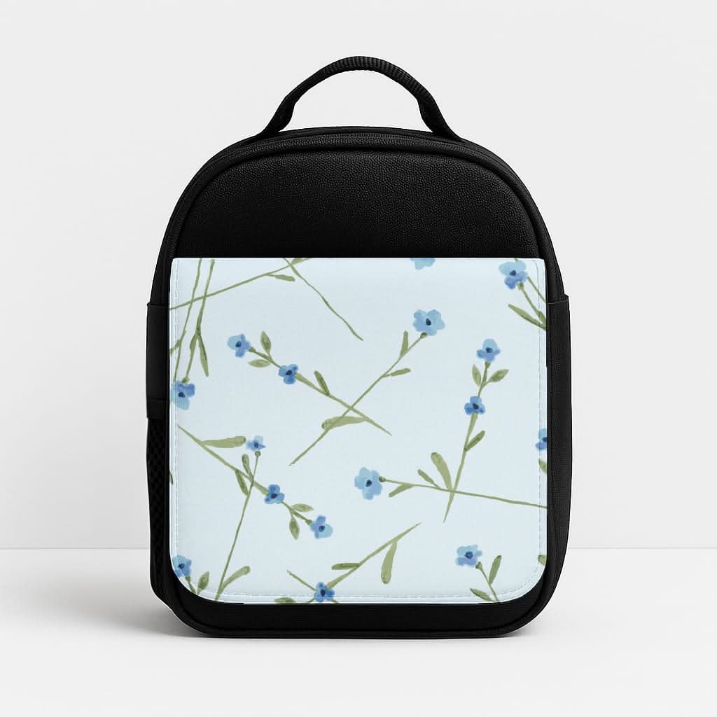 Baby Blue Floral Pattern Lunchbox
