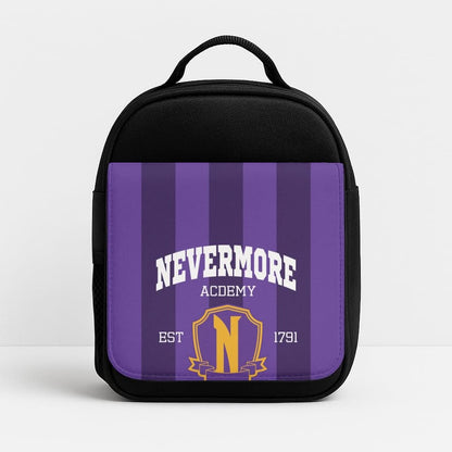 Addams Academy Purple Insulated Lunch Bag