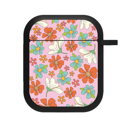 Pink Flower Pattern - Mothers Day AirPods Case