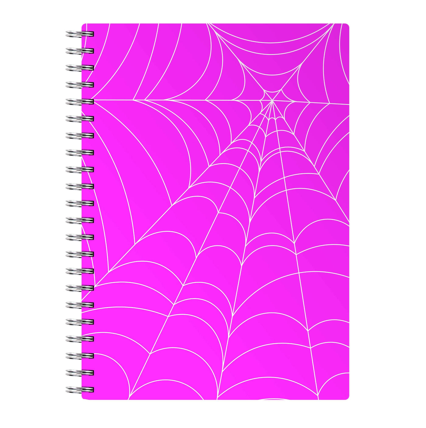 Pink Cobwebs Pattern Notebook