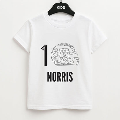 Norris Helmet 2026 Kids Unisex T-Shirt