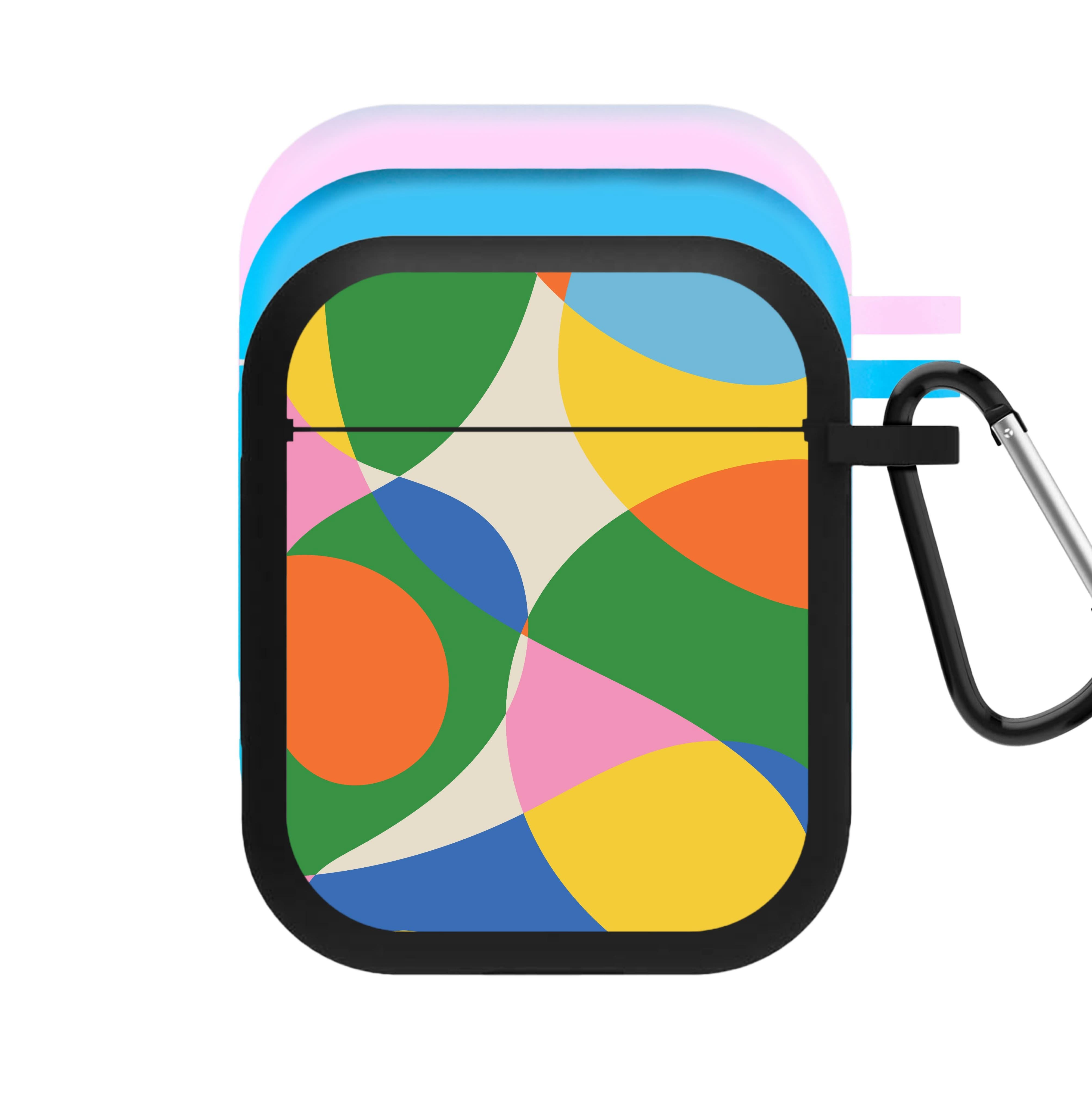 Colourful Abstract Shapes Pattern AirPods Case