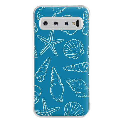 Sketched Shells Pattern Galaxy S10 Plus Case