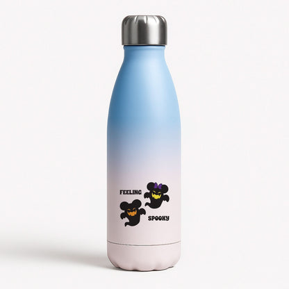 Feeling Spooky Mouse Ghosts Blue Water Bottle